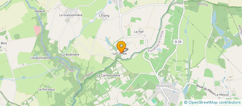 localisation de l'entreprise DOMAINE DE LA COMBE  LE TABLIER