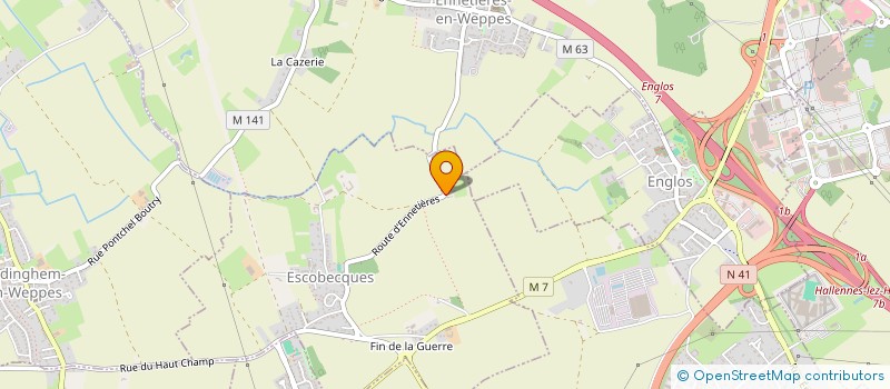 localisation de l'entreprise DOMAINE DE LA COMETE DE VILLENEUVE D'ASCQ à ESCOBECQUES
