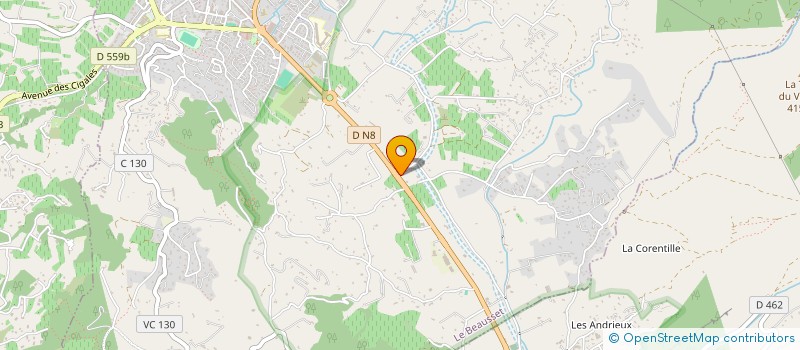 localisation de l'entreprise DOMAINE DE LA CROIX  LE BEAUSSET