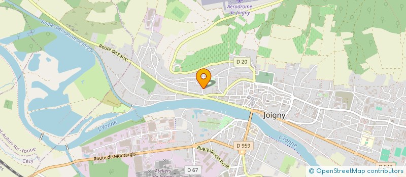 localisation de l'entreprise DOMAINE DE LA CROIX SAINT JACQUES  JOIGNY