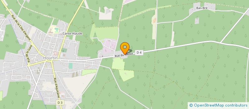 localisation de l'entreprise DOMAINE DE LA CROUSTILLE  HOURTIN