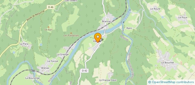 localisation de l'entreprise DOMAINE DE LA DORLIERE  BEAUZAC