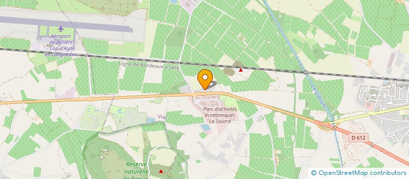 localisation de l'entreprise DOMAINE DE LA DRAGONNIERE à VIAS