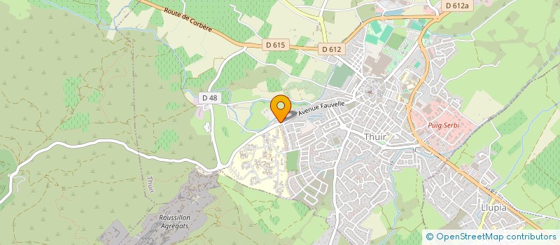 localisation de l'entreprise DOMAINE DE LA FAUVELLE  THUIR