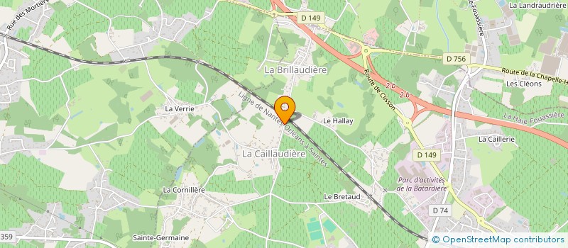 localisation de l'entreprise DOMAINE DE LA FOLIETTE à LA HAIE-FOUASSIERE