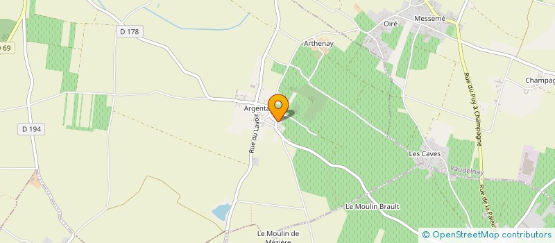 localisation de l'entreprise DOMAINE DE LA FOLLE BERTHE à DOUE-EN-ANJOU