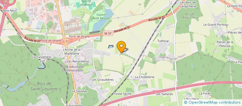 localisation de l'entreprise DOMAINE DE LA FONTAINE  CHAMBRAY-LES-TOURS