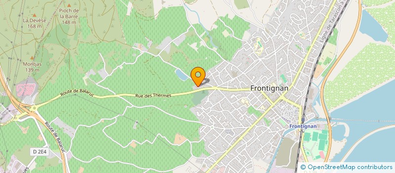 localisation de l'entreprise DOMAINE DE LA FONTAINE à FRONTIGNAN