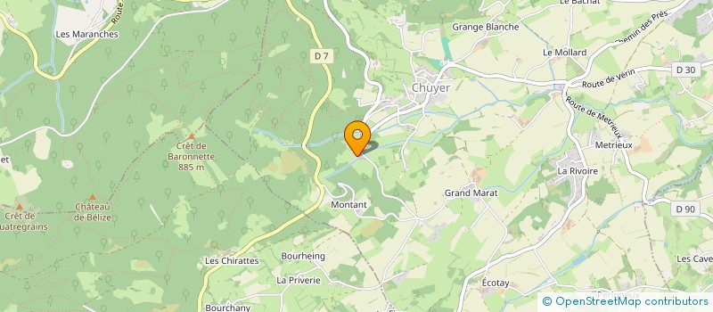 localisation de l'entreprise DOMAINE DE LA FOURNARIE  CHUYER