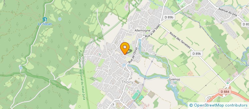 localisation de l'entreprise DOMAINE DE LA FRUITIERE  THOIRY