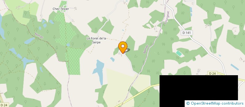 localisation de l'entreprise DOMAINE DE LA GALANDRIE à NONAC