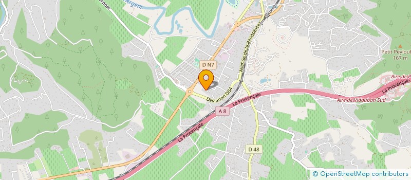 localisation de l'entreprise DOMAINE DE LA GALANTE  VIDAUBAN