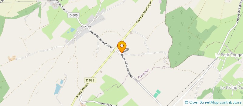 localisation de l'entreprise DOMAINE DE LA GANNE à PREMILHAT