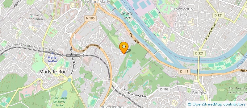 localisation de l'entreprise DOMAINE DE LA GAUDERIE  LE PECQ