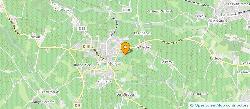 localisation de l'entreprise DOMAINE DE LA GLANNE  VILLIE-MORGON