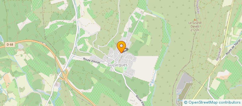 localisation de l'entreprise DOMAINE DE LA GRANDE HOULE  GUZARGUES