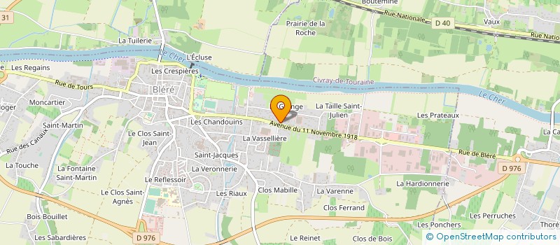 localisation de l'entreprise DOMAINE DE LA GRANGE  BLERE