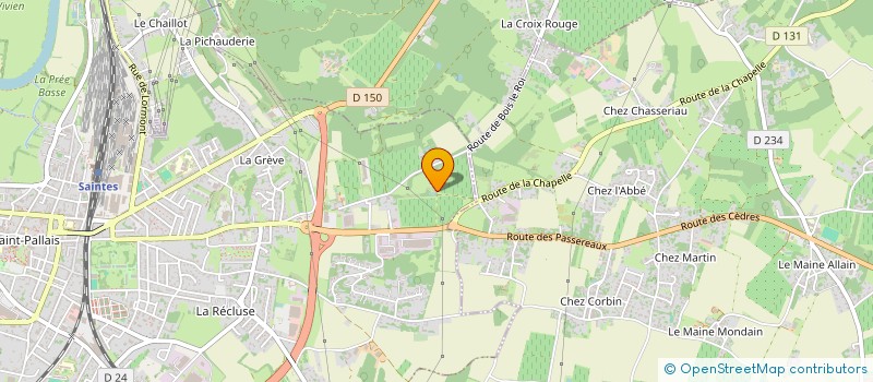 localisation de l'entreprise DOMAINE DE LA GRANGE  FONTCOUVERTE