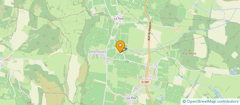 localisation de l'entreprise DOMAINE DE LA GRANGE MAGNIEN  CHENOVES