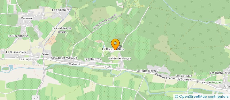 localisation de l'entreprise DOMAINE DE LA HAUTE OLIVE  CRAVANT LES COTEAUX