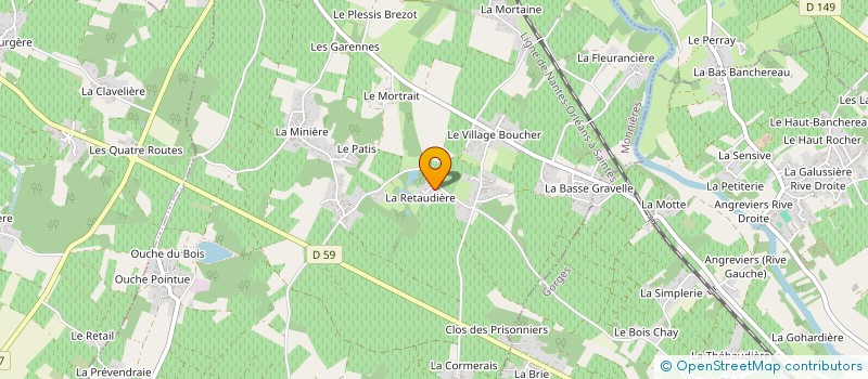 localisation de l'entreprise DOMAINE DE LA HAUTIERE à SAINT-FIACRE-SUR-MAINE