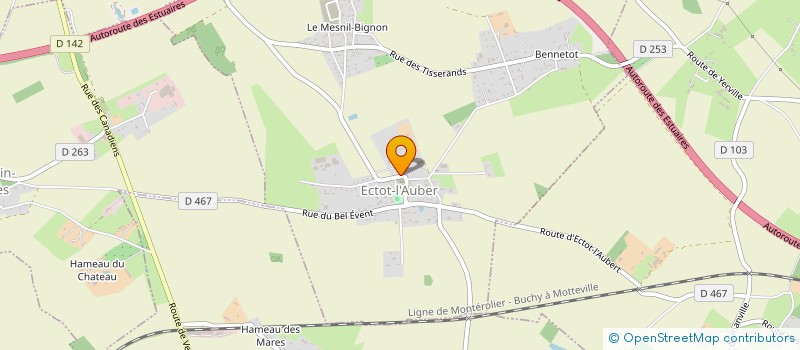 localisation de l'entreprise DOMAINE DE LA HETRAIE  ECTOT-L'AUBER