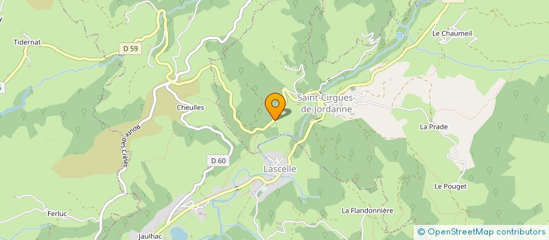 localisation de l'entreprise DOMAINE DE LA JORDANNE à SAINT-CIRGUES-DE-JORDANNE