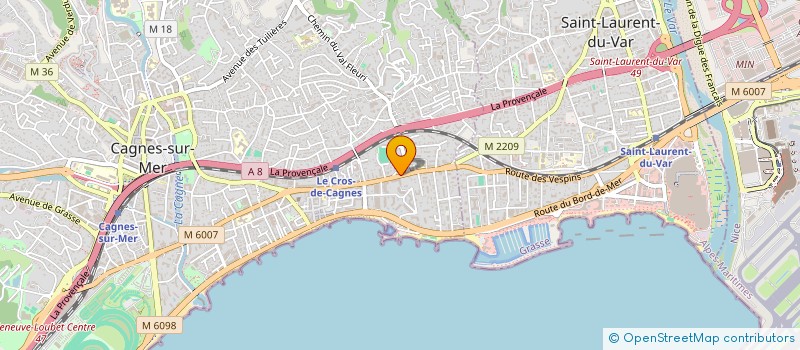 localisation de l'entreprise DOMAINE DE LA LAIE à CAGNES-SUR-MER