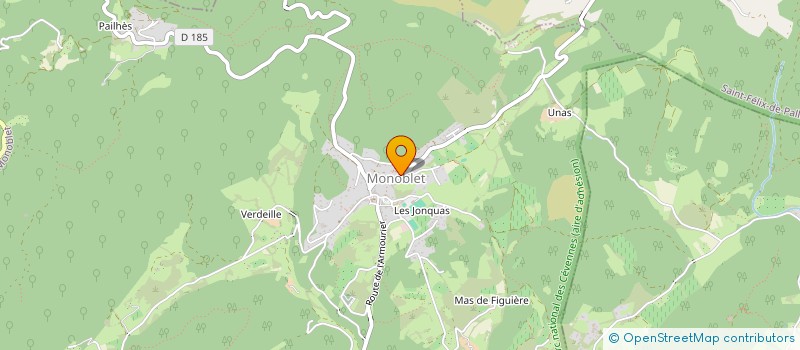 localisation de l'entreprise DOMAINE DE LA LEQUE à MONOBLET