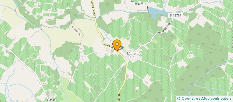 localisation de l'entreprise DOMAINE DE LA LICORNE à MAURIAC