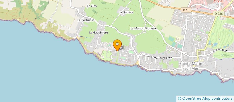localisation de l'entreprise DOMAINE DE LA MADRAGUE à PORNIC