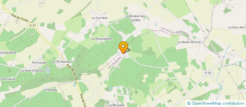 localisation de l'entreprise DOMAINE DE LA MASURE à LE LANDREAU