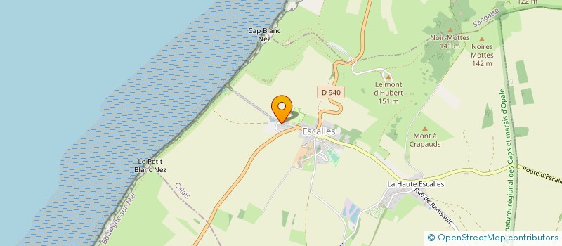 localisation de l'entreprise DOMAINE DE LA MOTTELETTE  ESCALLES