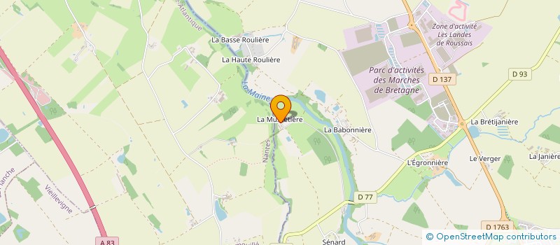 localisation de l'entreprise DOMAINE DE LA MUSSETIERE à MONTAIGU-VENDEE