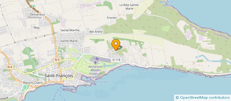 localisation de l'entreprise DOMAINE DE LA PALMERAIE  SAINT-FRANCOIS