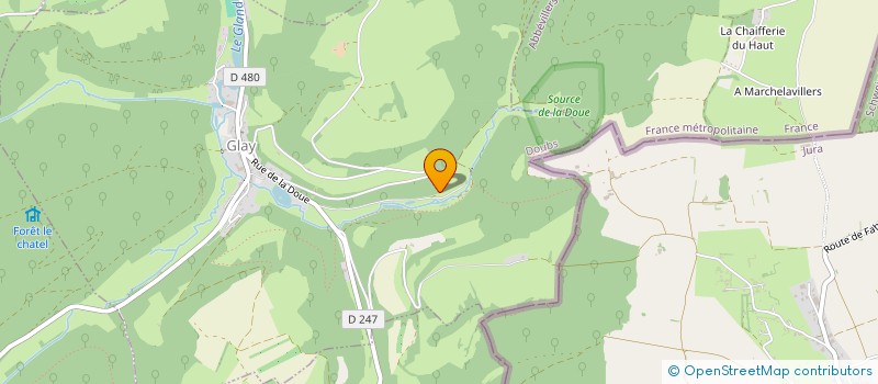 localisation de l'entreprise DOMAINE DE LA PAPETERIE  GLAY