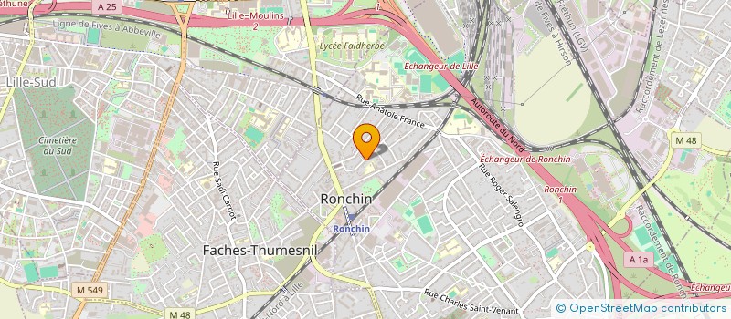 localisation de l'entreprise DOMAINE DE LA PERRETTE  RONCHIN