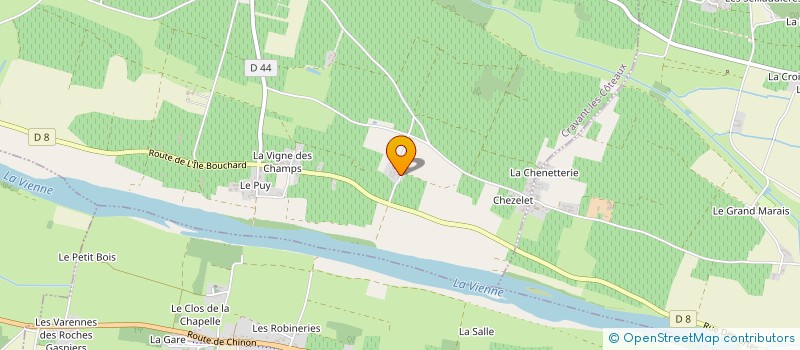 localisation de l'entreprise DOMAINE DE LA PERRIERE  CRAVANT-LES-COTEAUX