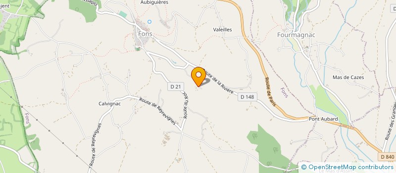 localisation de l'entreprise DOMAINE DE LA PIALE  FONS