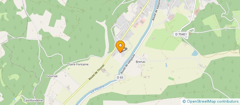 localisation de l'entreprise DOMAINE DE LA PINSONNERIE  LA CHAPELLE-AUBAREIL