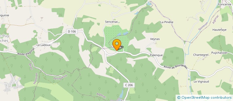 localisation de l'entreprise DOMAINE DE LA PORTE  AGONAC