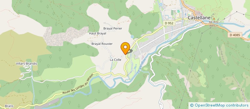 localisation de l'entreprise DOMAINE DE LA PORTE DES GORGES DU VERDON  CASTELLANE