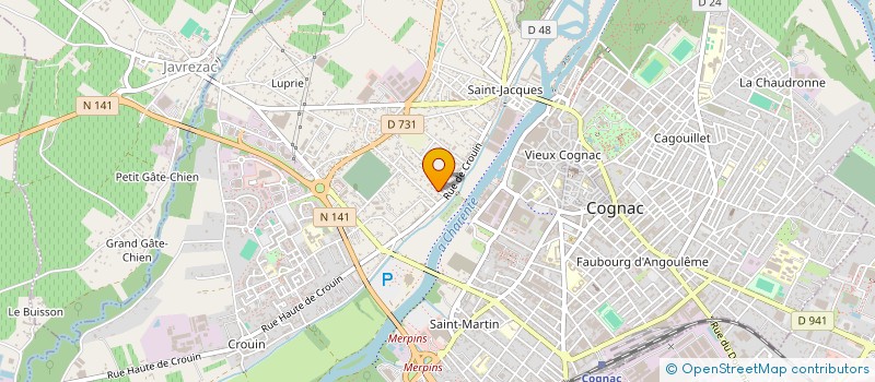 localisation de l'entreprise DOMAINE DE LA RIGOLETRIE à LOUZAC-SAINT-ANDRE