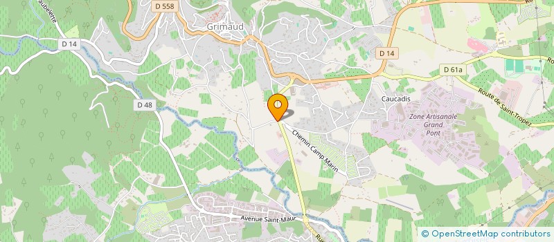 localisation de l'entreprise DOMAINE DE LA RINE  GRIMAUD