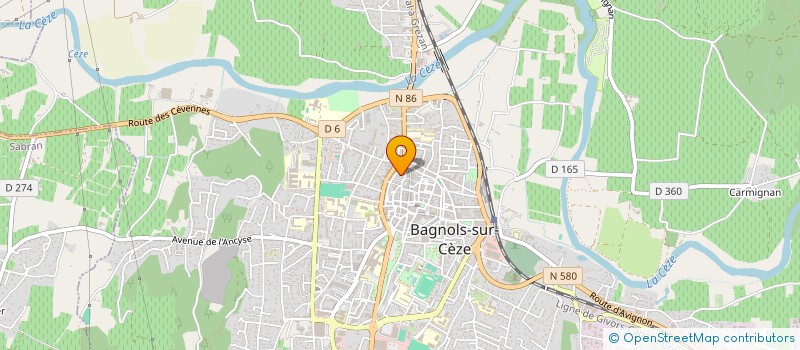 localisation de l'entreprise DOMAINE DE LA ROMANCE à BAGNOLS-SUR-CEZE