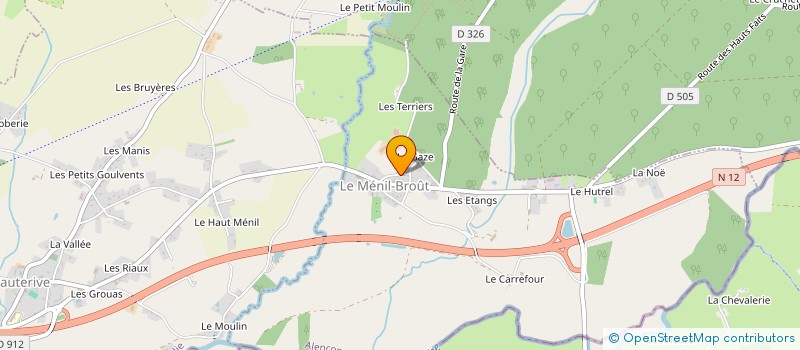 localisation de l'entreprise DOMAINE DE LA ROSETTERIE à LE MENIL-BROUT