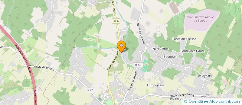 localisation de l'entreprise DOMAINE DE LA ROUILLASSE  BOULOC