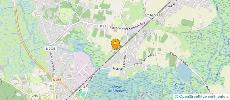 localisation de l'entreprise DOMAINE DE LA SAPINIERE  SAINT-HILAIRE-DE-RIEZ