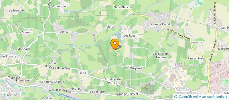 localisation de l'entreprise DOMAINE DE LA SAUVAGEONNE  ARNAS