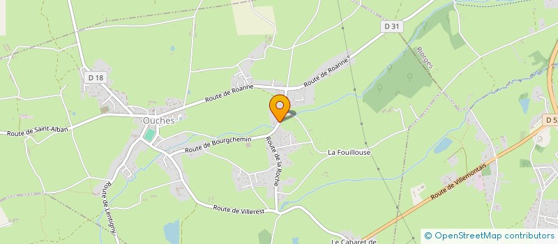 localisation de l'entreprise DOMAINE DE LA SOURCE  OUCHES